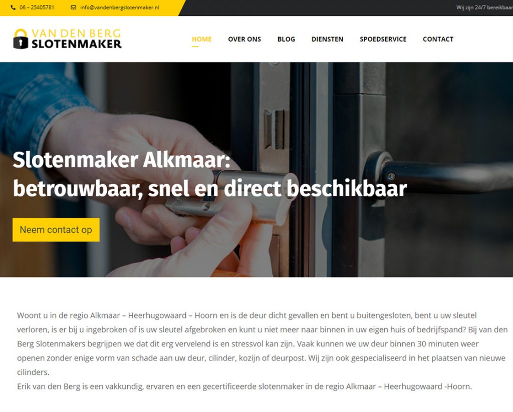 Wordpress_Websites_maken_slotenmaker_Alkmaar-Heerhugowaard